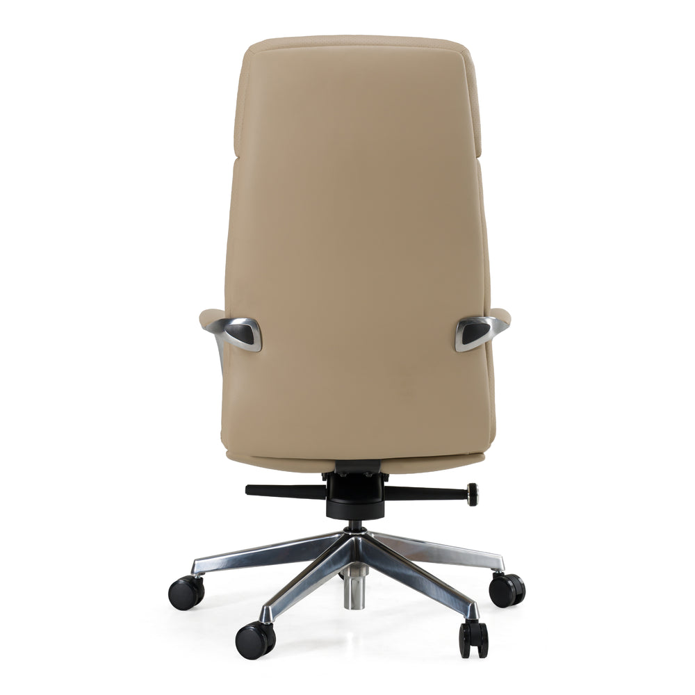 Ozark - Modern Tan Vegan Leather Office Chair - View 3