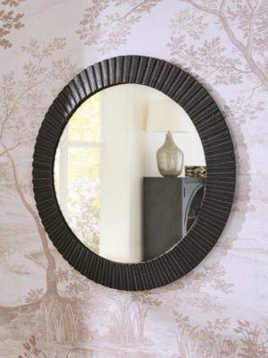 Ozias Accent Mirror - Black Accent Mirror modern furniture Contempo Furniture