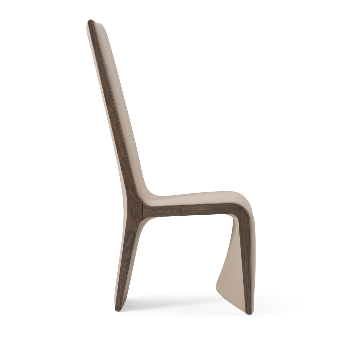 Pacer - Modern Beige  and  Grey Ash Dining Chair 