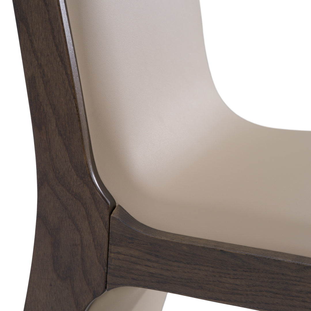 Pacer  Modern Beige & Grey Ash Dining Chair (Set of 2)