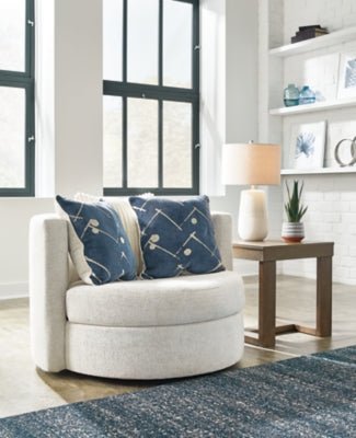 Padova Swivel Accent Chair - Beige | Ashley