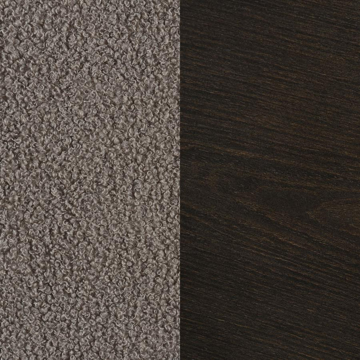 Paige - Boucle Upholstered Mid Back Rocking Chair - Taupe Rocker Chair modern furniture Contempo Furniture