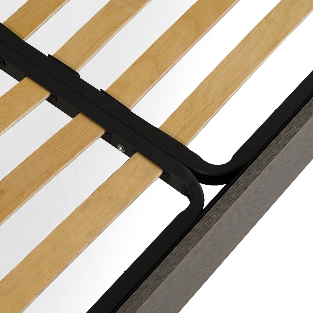 Palermo Italian Modern Faux Concrete & Grey Bed