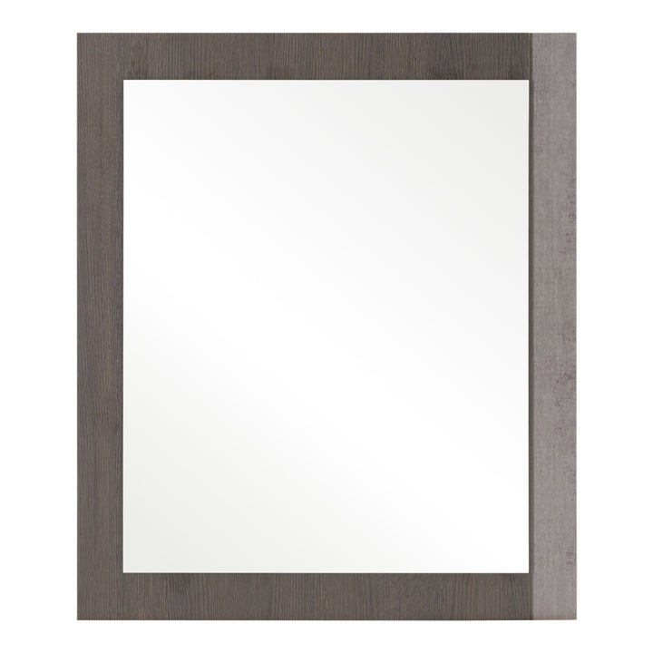 Palermo Italian Modern Faux Concrete & Grey Mirror