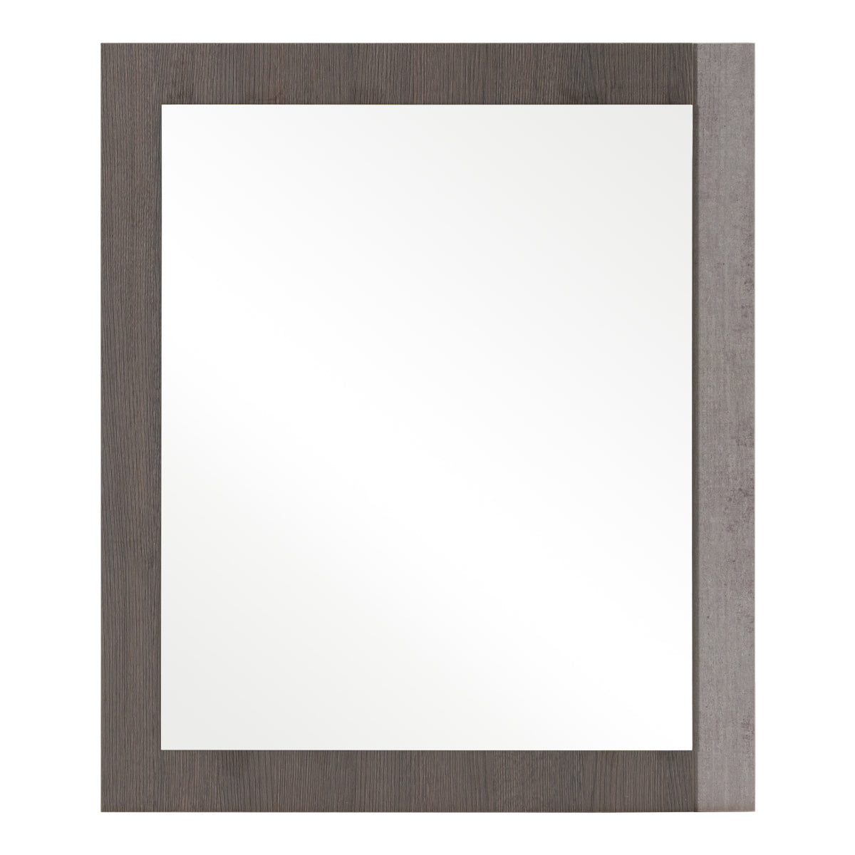 Palermo Italian Modern Faux Concrete & Grey Mirror