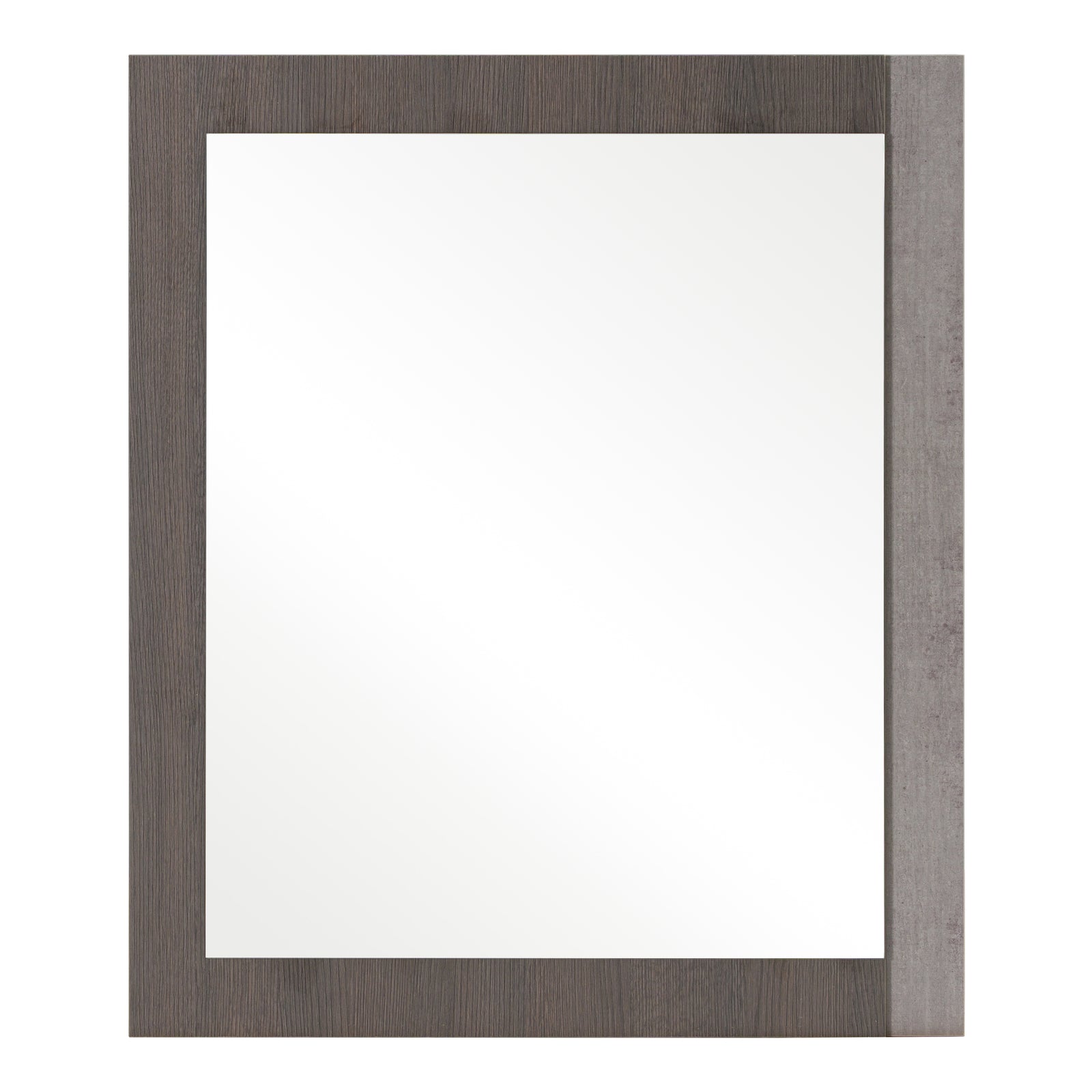Palermo Italian Modern Faux Concrete  and  Grey Mirror