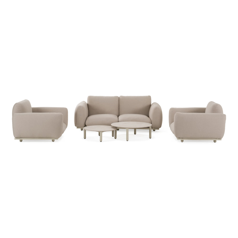 Palma - Outdoor Grey Olefin Fabric Sofa Set