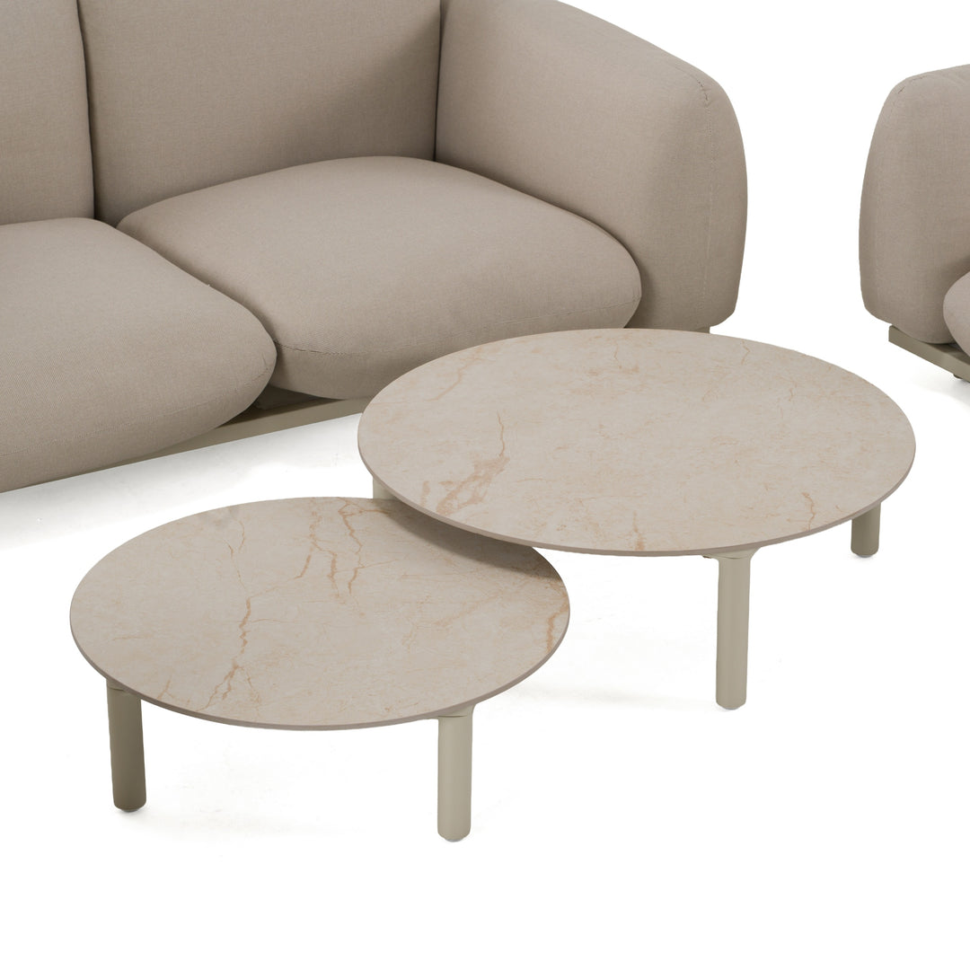 Palma - Outdoor Grey Olefin Fabric Sofa Set