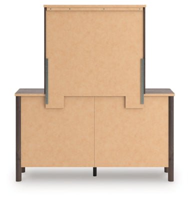 Pamytta Dresser and Mirror - Dark Brown Dresser &amp; Mirror modern furniture Contempo Furniture