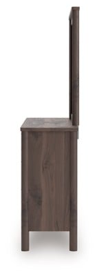 Pamytta Dresser and Mirror - Dark Brown Dresser &amp; Mirror modern furniture Contempo Furniture