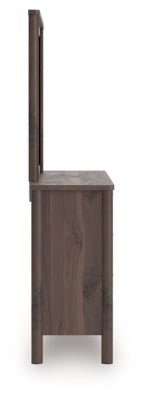 Pamytta Dresser and Mirror - Dark Brown Dresser &amp; Mirror modern furniture Contempo Furniture