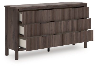 Pamytta Dresser - Dark Brown Dresser modern furniture Contempo Furniture