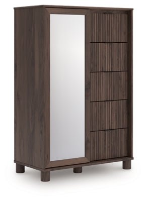 Pamytta Dressing Chest - Dark Brown Accent Chest modern furniture Contempo Furniture