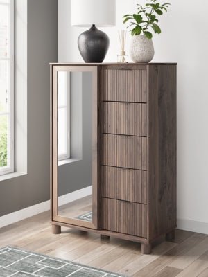 Pamytta Dressing Chest - Dark Brown Accent Chest modern furniture Contempo Furniture