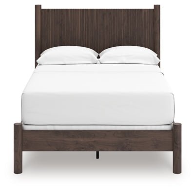 Pamytta Full Panel Bed - Dark Brown Panel Bed modern furniture Contempo Furniture