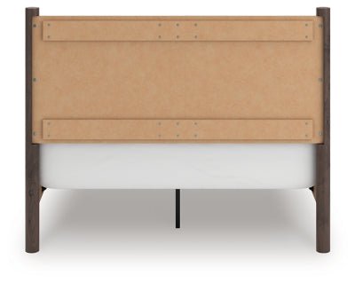 Pamytta Queen Panel Bed - Dark Brown Panel Bed modern furniture Contempo Furniture