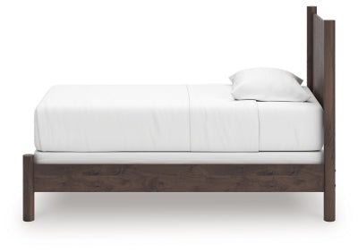 Pamytta Twin Panel Bed - Dark Brown Panel Bed modern furniture Contempo Furniture