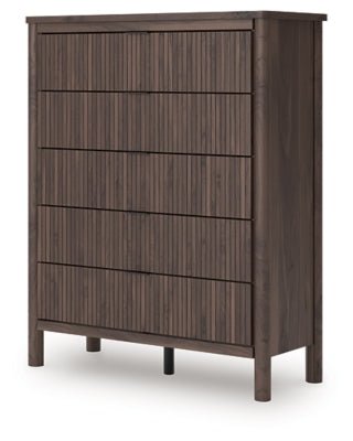 Pamytta Wide Chest of Drawers - Dark Brown Accent Chest modern furniture Contempo Furniture