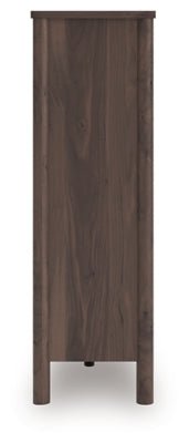 Pamytta Wide Chest of Drawers - Dark Brown Accent Chest modern furniture Contempo Furniture