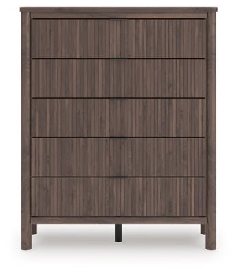 Pamytta Wide Chest of Drawers - Dark Brown Accent Chest modern furniture Contempo Furniture