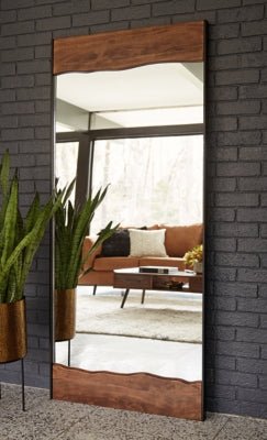 Panchali Floor Mirror - Dark Brown Floor Mirror modern furniture Contempo Furniture