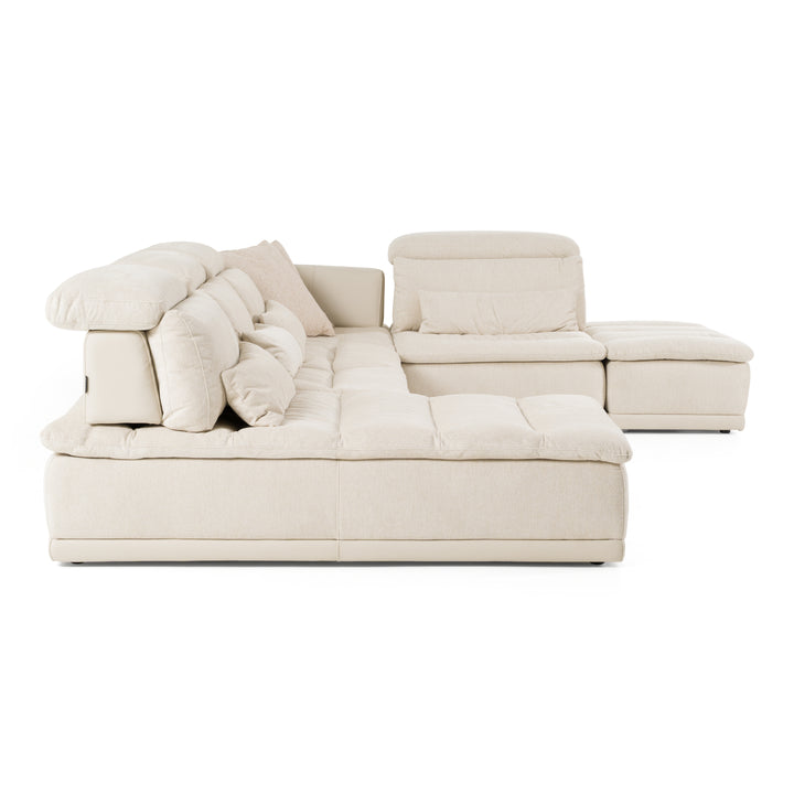 Panorama - Italian Modern Beige Fabric Modular Sectional Sofa