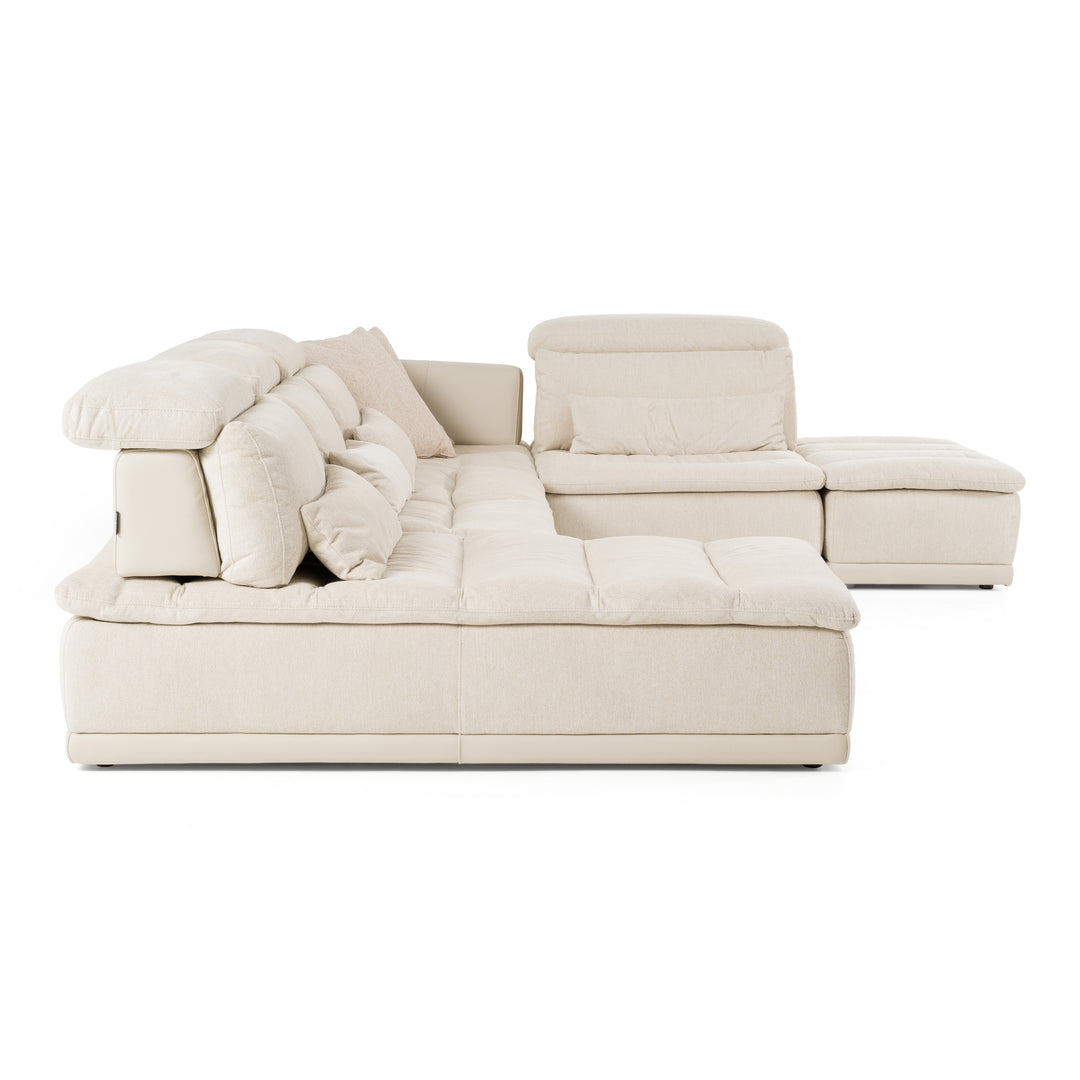 Panorama - Italian Modern Beige Fabric Modular Sectional Sofa