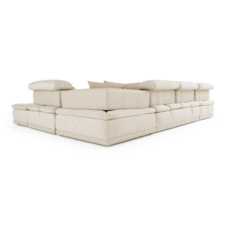 Panorama - Italian Modern Beige Fabric Modular Sectional Sofa