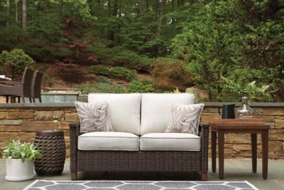 Paradise Trail Loveseat with Cushion - Light Brown Loveseat modern furniture Contempo Furniture