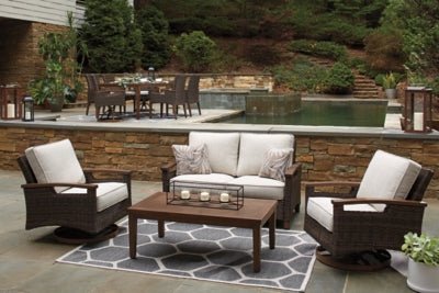 Paradise Trail Loveseat with Cushion - Light Brown Loveseat modern furniture Contempo Furniture