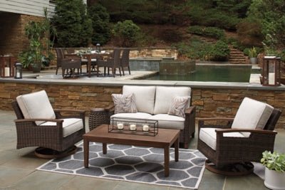Paradise Trail Loveseat with Cushion - Light Brown Loveseat modern furniture Contempo Furniture