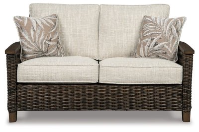 Paradise Trail Loveseat with Cushion - Light Brown Loveseat modern furniture Contempo Furniture