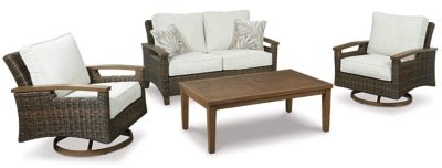 Paradise Trail Loveseat with Cushion - Light Brown Loveseat modern furniture Contempo Furniture