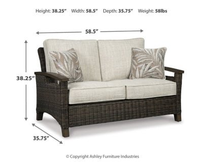 Paradise Trail Loveseat with Cushion - Light Brown Loveseat modern furniture Contempo Furniture