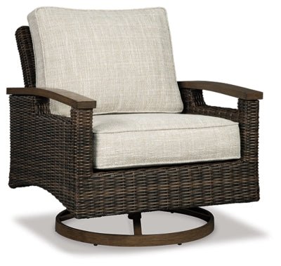 Paradise Trail Swivel Lounge Chair (Set of 2) - Light Brown Chair Set modern furniture Contempo Furniture