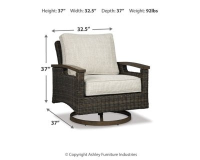 Paradise Trail Swivel Lounge Chair (Set of 2) - Light Brown Chair Set modern furniture Contempo Furniture