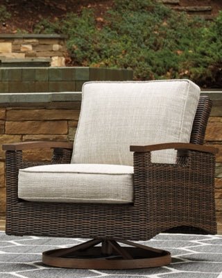 Paradise Trail Swivel Lounge Chair (Set of 2) - Light Brown Chair Set modern furniture Contempo Furniture