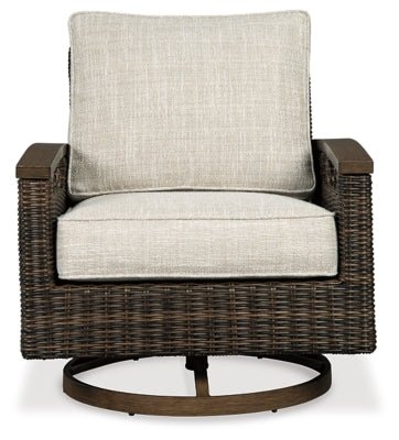 Paradise Trail Swivel Lounge Chair (Set of 2) - Light Brown Chair Set modern furniture Contempo Furniture