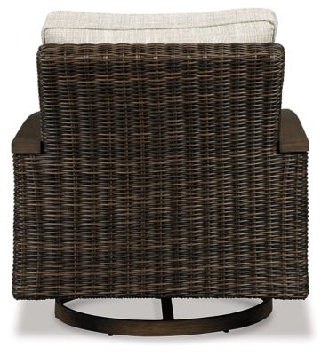 Paradise Trail Swivel Lounge Chair (Set of 2) - Light Brown Chair Set modern furniture Contempo Furniture