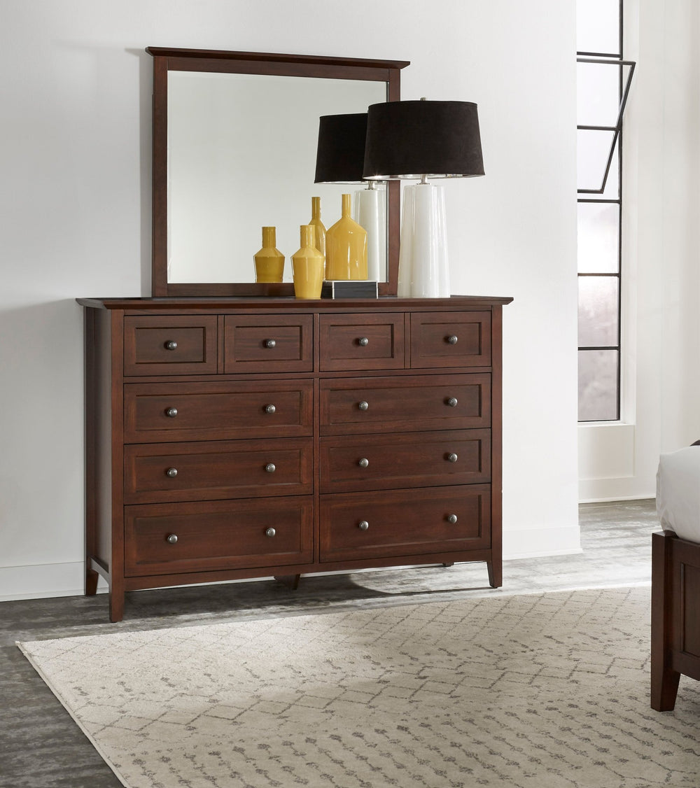Paragon Mirror in Truffle Mirror modern furniture Contempo Furniture