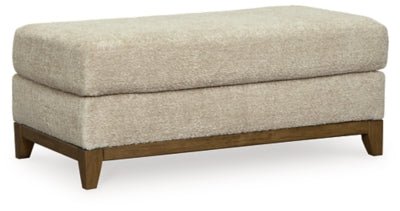Parklynn Ottoman - Beige Upholstered Ottoman modern furniture Contempo Furniture