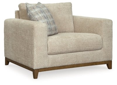 Parklynn Oversized Chair - Beige Arm Chair modern furniture Contempo Furniture