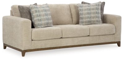 Parklynn Sofa - Beige Stationary Sofa modern furniture Contempo Furniture