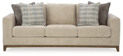 Parklynn Sofa - Beige Stationary Sofa modern furniture Contempo Furniture