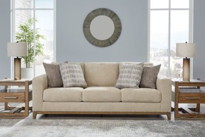 Parklynn Sofa - Beige Stationary Sofa modern furniture Contempo Furniture