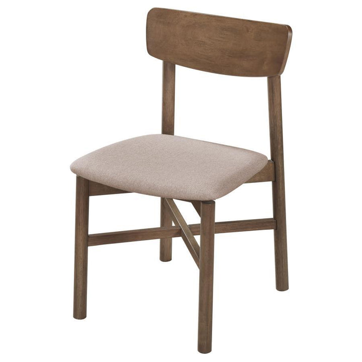 Parkridge - Dining Side Chair (Set of 2) - Natural Walnut Chair Set modern furniture Contempo Furniture