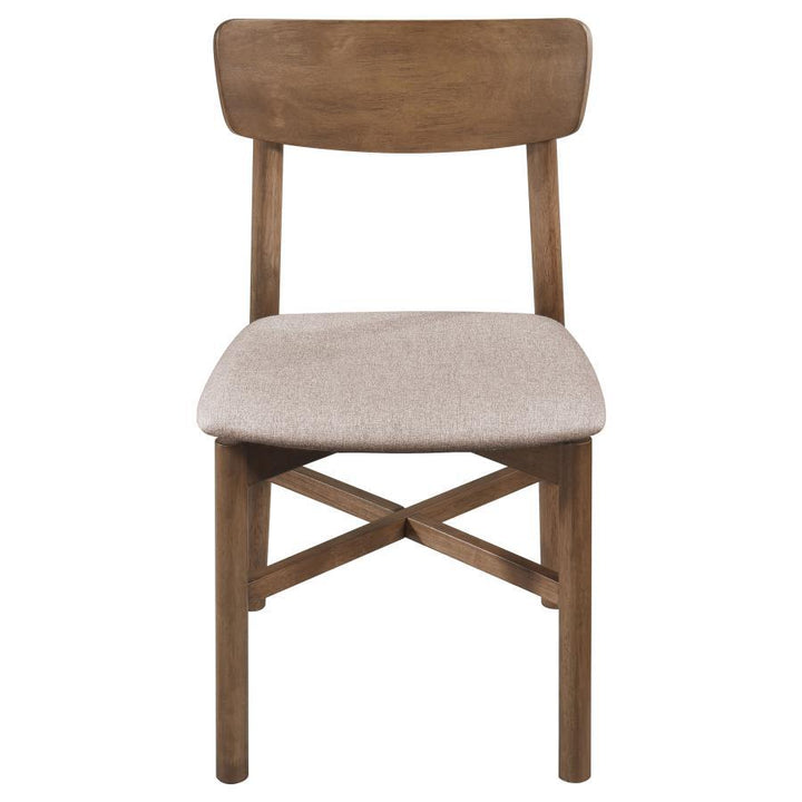 Parkridge - Dining Side Chair (Set of 2) - Natural Walnut Chair Set modern furniture Contempo Furniture