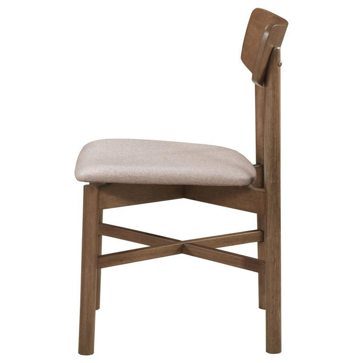 Parkridge - Dining Side Chair (Set of 2) - Natural Walnut Chair Set modern furniture Contempo Furniture