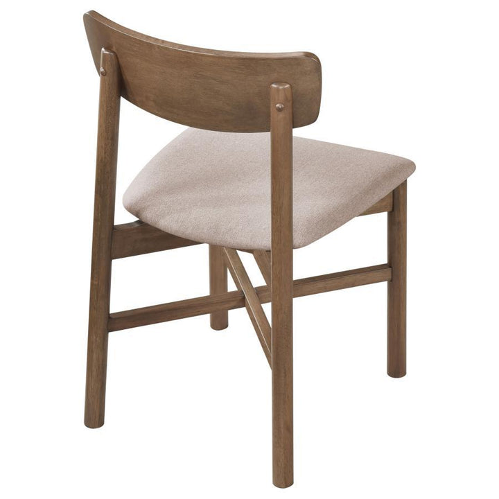Parkridge - Dining Side Chair (Set of 2) - Natural Walnut Chair Set modern furniture Contempo Furniture