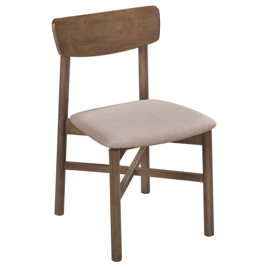 Parkridge - Dining Side Chair (Set of 2) - Natural Walnut Chair Set modern furniture Contempo Furniture
